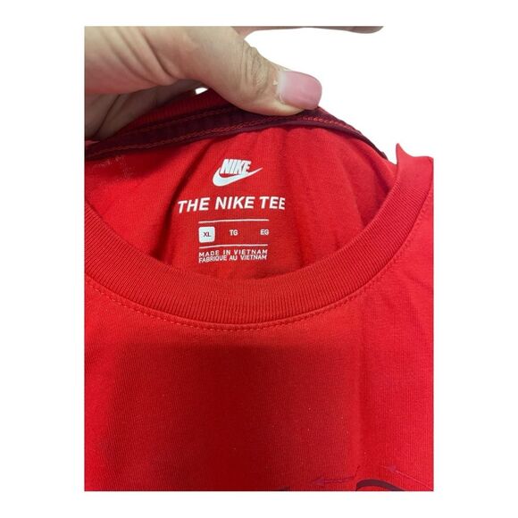 Nike Locally Known World Recognized Red Short Sleeve Graphic Tee XL - Picture 8 of 9